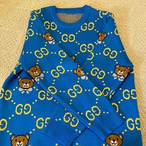 Cute blue BTS sweater